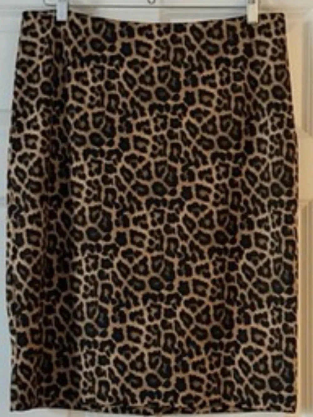 J. Crew Leopard-Print Pencil Skirt in Tan and Black